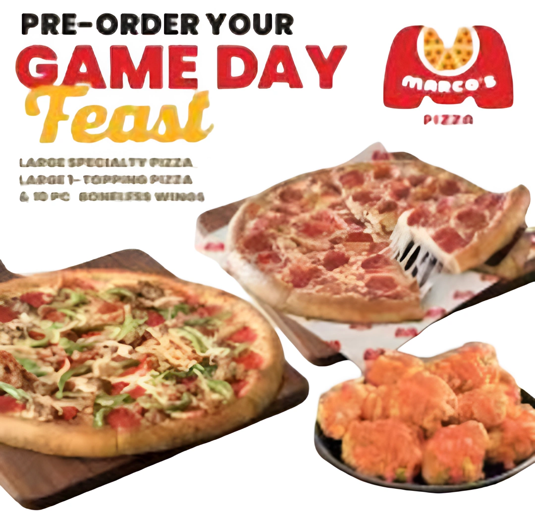 Marco’s Pizza Game Day Feast Price, Nutrition, Allergen Game Day Feast